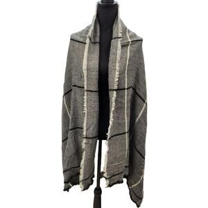 Mixit Oblong Scarf Woman One Size Color Black Windowpane